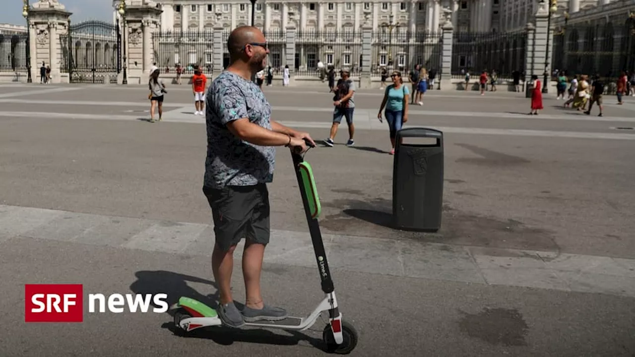 Verbot von E-Scootern zum Mieten: Nach Paris greift auch Madrid durch