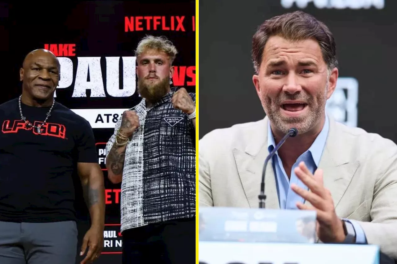 Eddie Hearn worried Jake Paul’s fight with Mike Tyson will end in ‘travesty for boxing’...