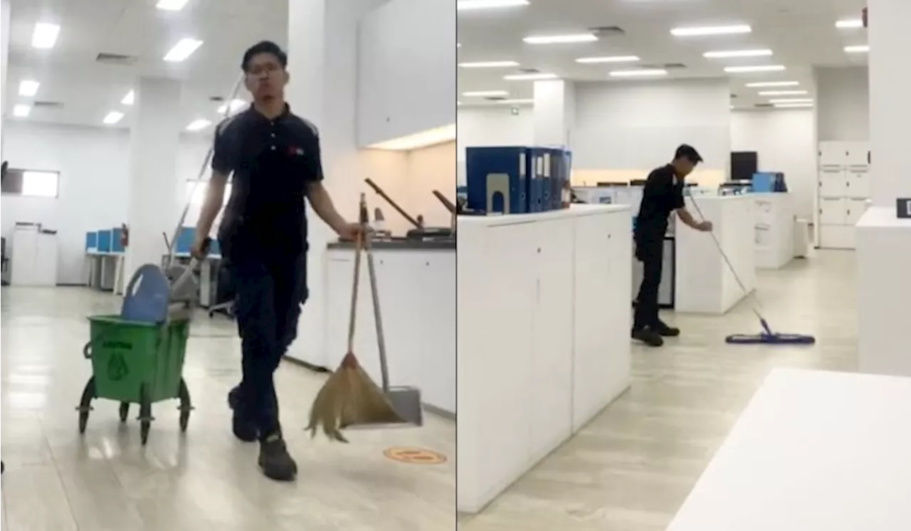 [Watch] Meet Shahril, The 25-Year-Old Malaysian Cleaner In Singapore Earning RM8005 A Month