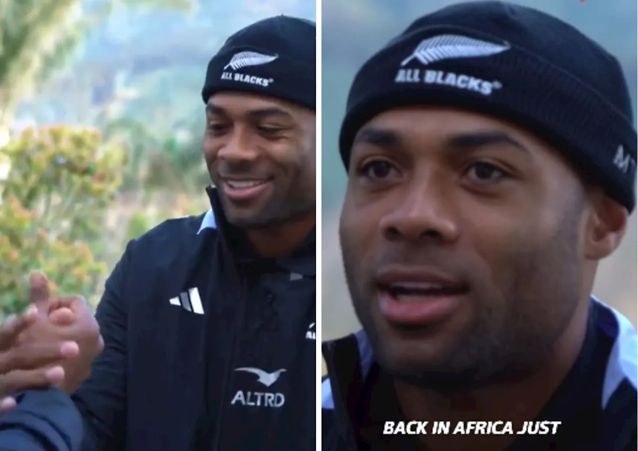 Half-South African Mark Telea learns Mzansi greeting [video]