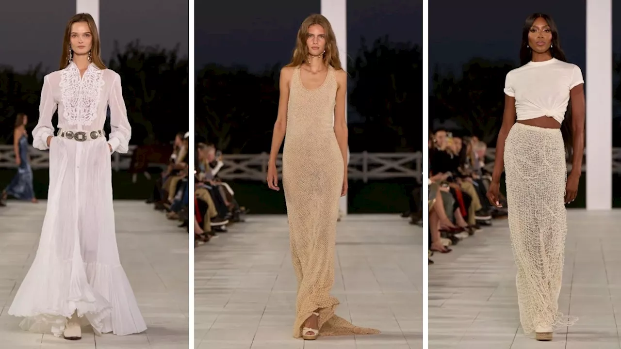 Cómo llevar faldas y vestidos boho según Ralph Lauren Primavera-Verano 2025