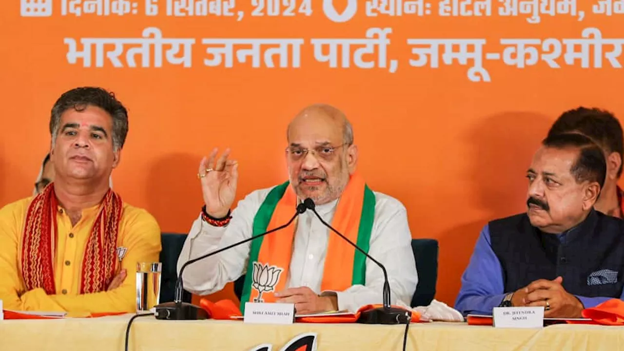 Article 370 ‘History’: Amit Shah Declares As BJP Releases Ambitious J&K Poll Manifesto