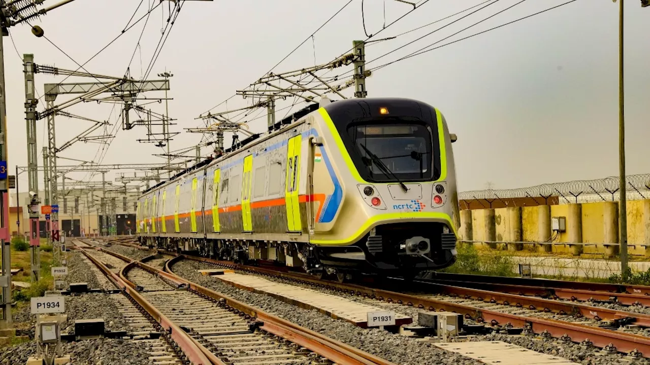 Meerut Metro: 120KM रफ्तार, 700 लोगों की कैपेसिटी और Aesthetic डिजाइन... सामने आईं मेरठ मेट्रो की तस्वीरें