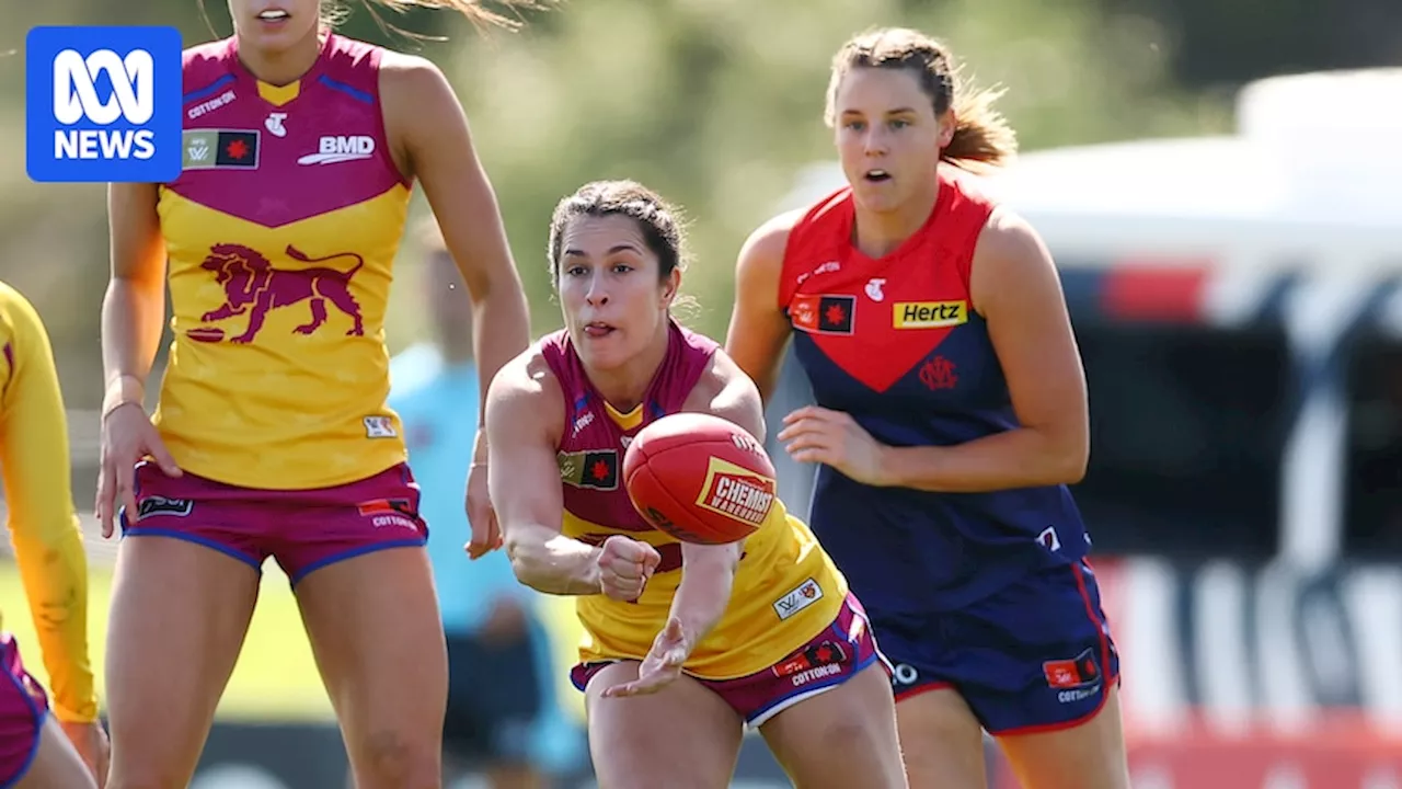 Brisbane's Ally Anderson equals AFLW disposal record as Lions down the Demons in round two