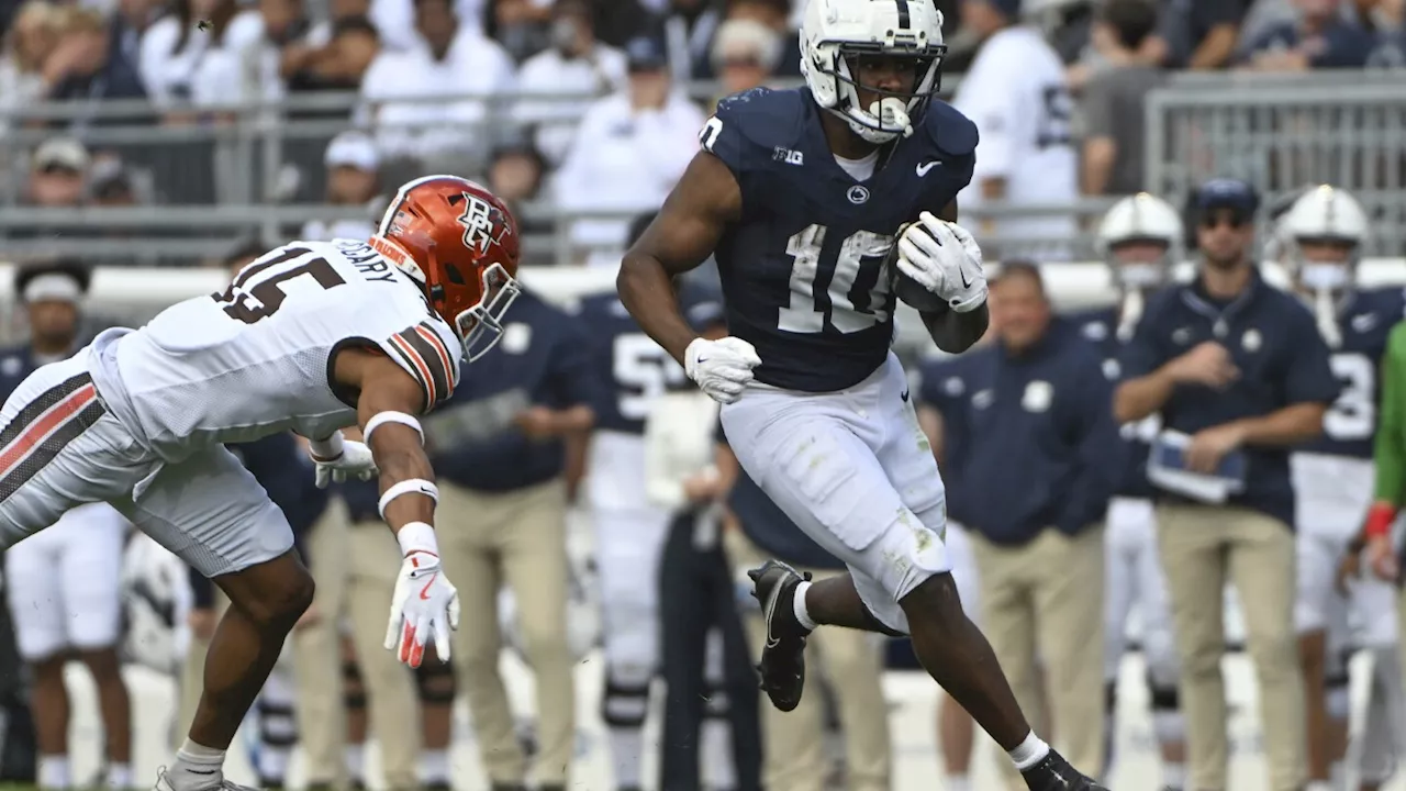 Drew Allar throws for 2 TDs and runs for another as No. 8 Penn State holds off Bowling Green 34-27