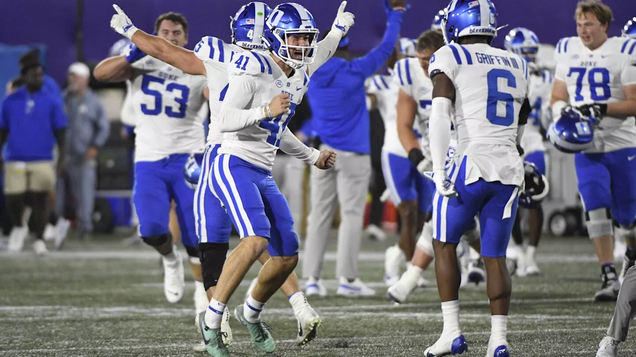 Maalik Murphy leads Duke to wild 26-20 victory over Northwestern in 2OT