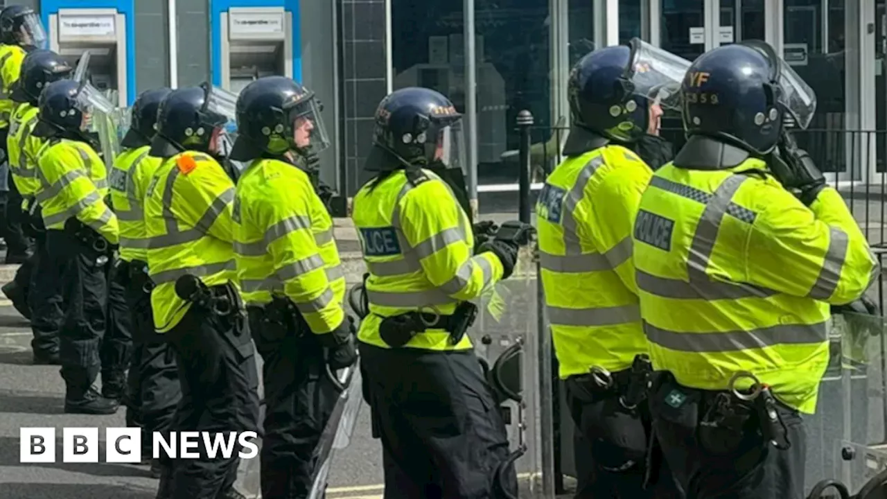 Staffordshire Police officer sprayed with petrol during riots