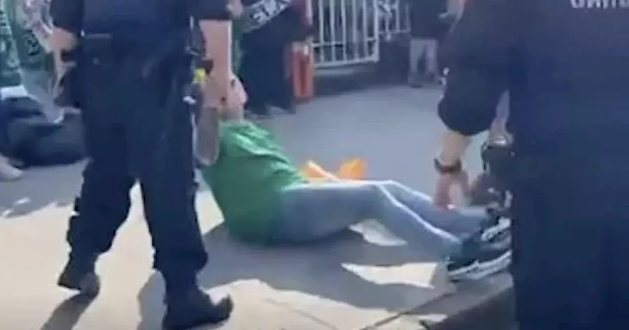 Republic of Ireland and England fans clash in Dublin before Nations League match