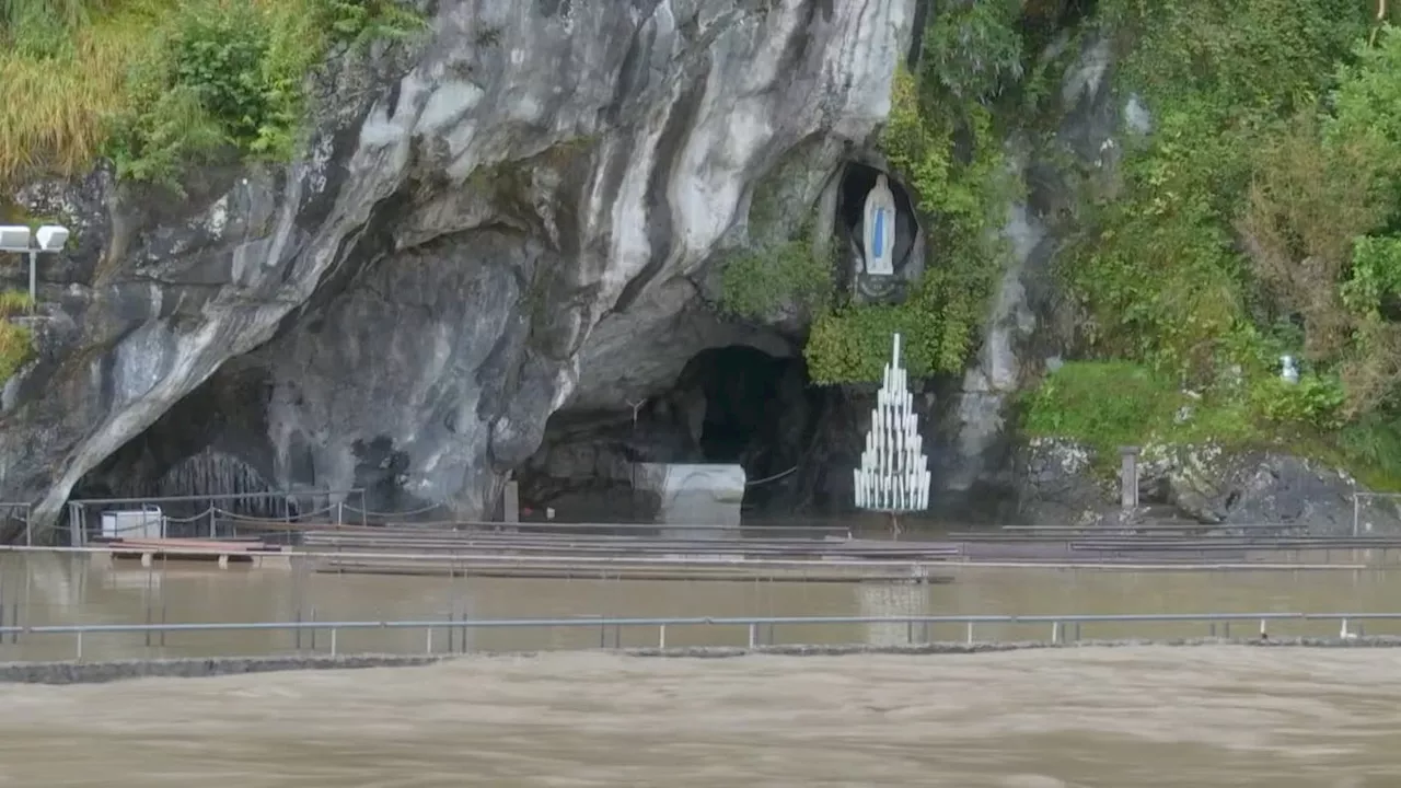 Le sanctuaire de Lourdes partiellement inondé, plusieurs crues enregistrées dans les Hautes-Pyrénées