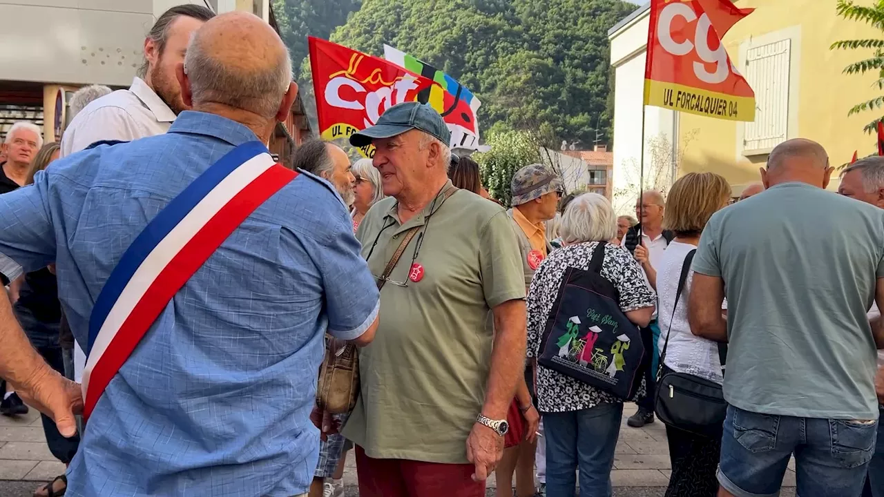 Premier ministre: une centaine de manifestants à Digne-les-Bains après la nomination de Michel Barnier