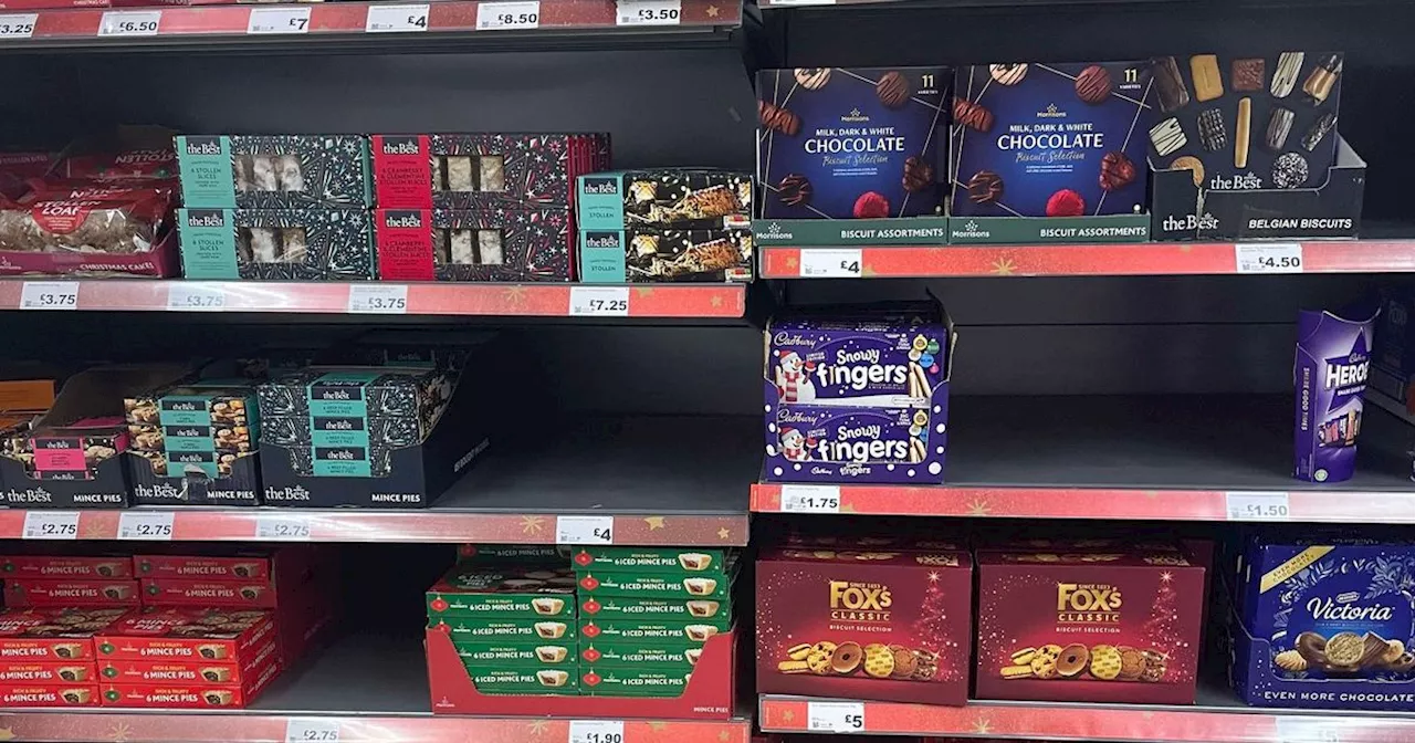 Scots Morrisons stocks shelves with Christmas snacks leaving shoppers stunned