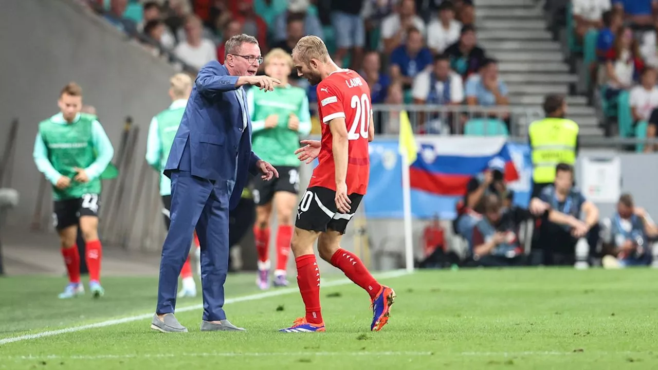 Enttäuschung in Slowenien: Österreichs Trainer Rangnick schimpft nach Remis auf Rasen und Schiedsrichter