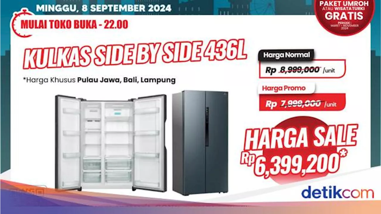 Kulkas 4 Pintu di Transmart Full Day Sale Diskon Gede-gedean!