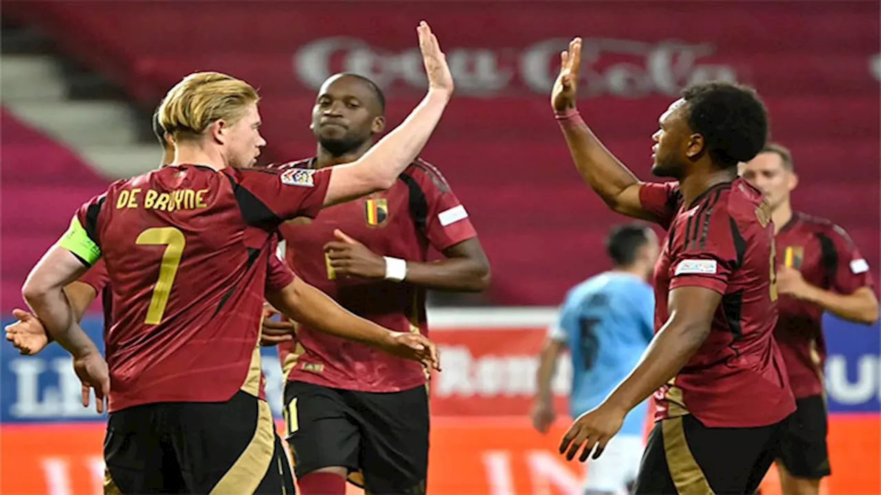 De Bruyne scores twice as Belgium beat Israel in Nations League