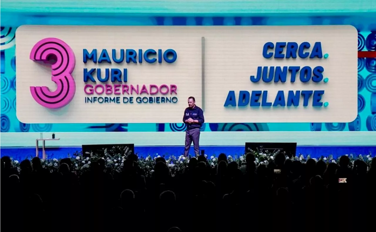 Mauricio Kuri presenta su tercer informe de gobierno como gobernador de Querétaro