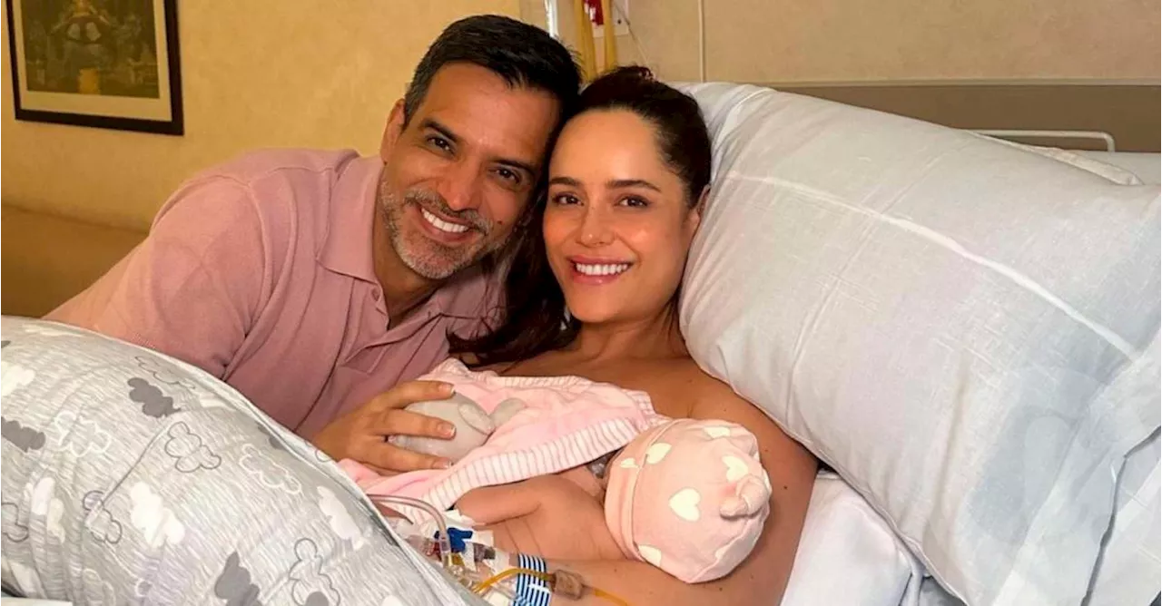 ¡Es una belleza! Nació Luciana, la hija de Ana Lucía Domínguez y Jorge Cárdenas