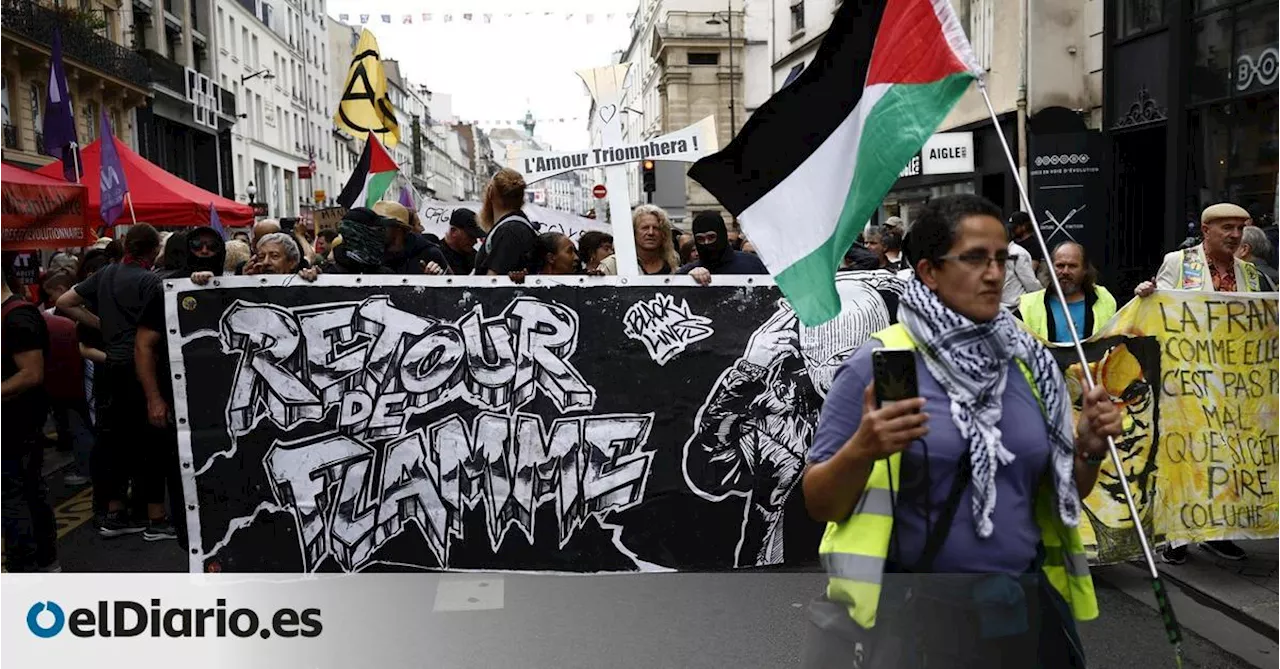 Miles de manifestantes de izquierda protestan en Francia contra el nombramiento de Barnier