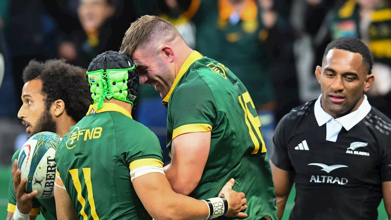 Rugby Championship : les Springboks matent encore les All Blacks (18-12) et confortent leur domination