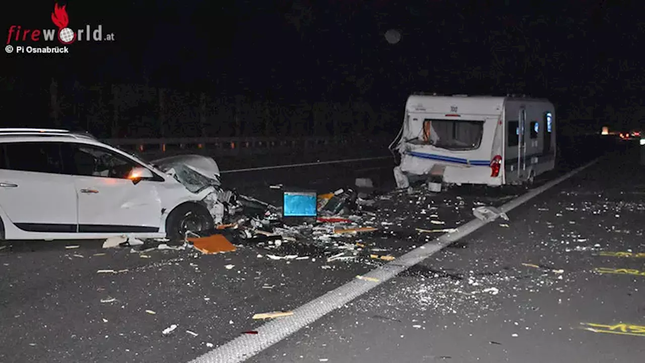 D: Zwei Unfälle im Stau auf A1 bei Osnabrück → alkoholisierter Autofahrer flüchtet durch Rettungsgasse