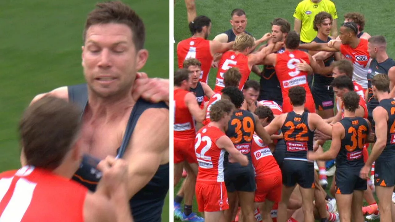 ‘Gone straight for him!’ Notorious duo spark fiery clash in spiteful Sydney derby