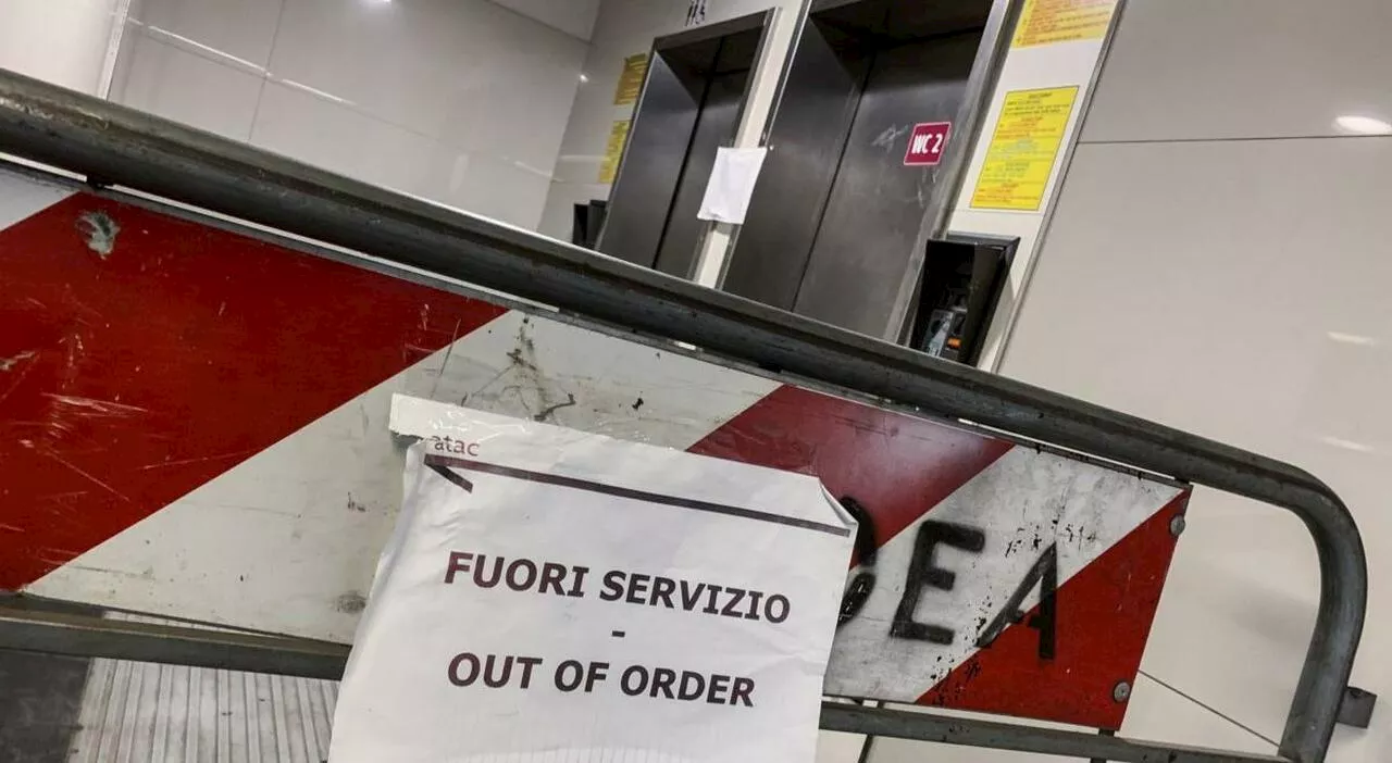 Roma, scale e ascensori rotti sulla metro B1 corsa contro il tempo per il Giubileo