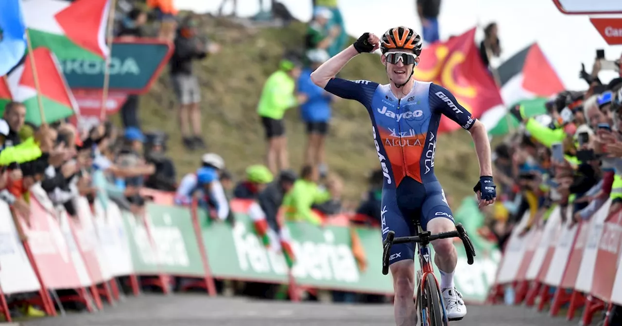 Ireland’s Eddie Dunbar claims best win of professional career at Vuelta a Espana