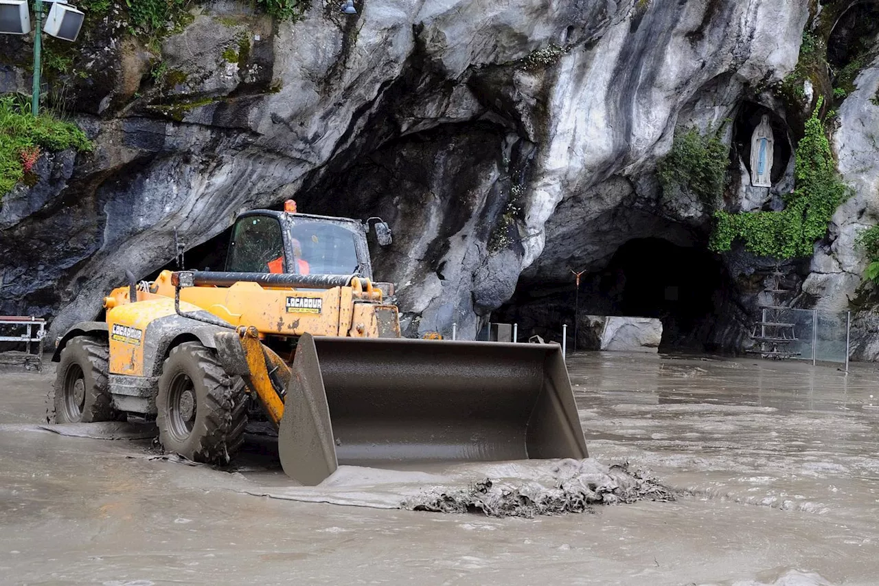 À Lourdes, des inondations provoquent la fermeture de la grotte de Massabielle