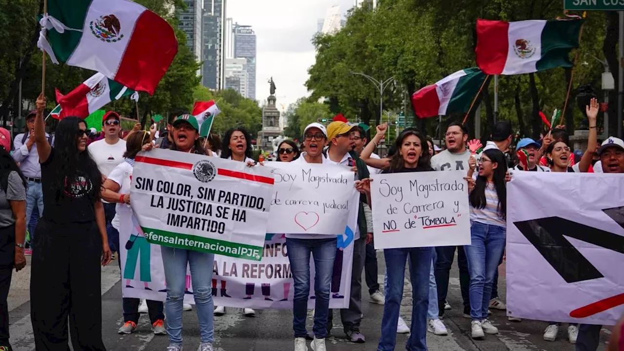 Manifestantes descartan bloqueo de Senado en discusión de reforma al Poder Judicial