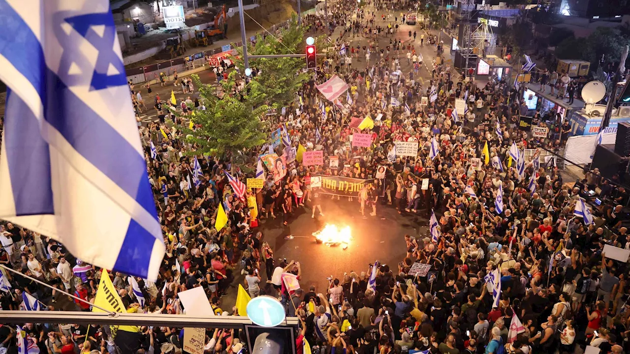 Guerra in Medio Oriente, in Israele un’altra serata di proteste contro Netanyahu