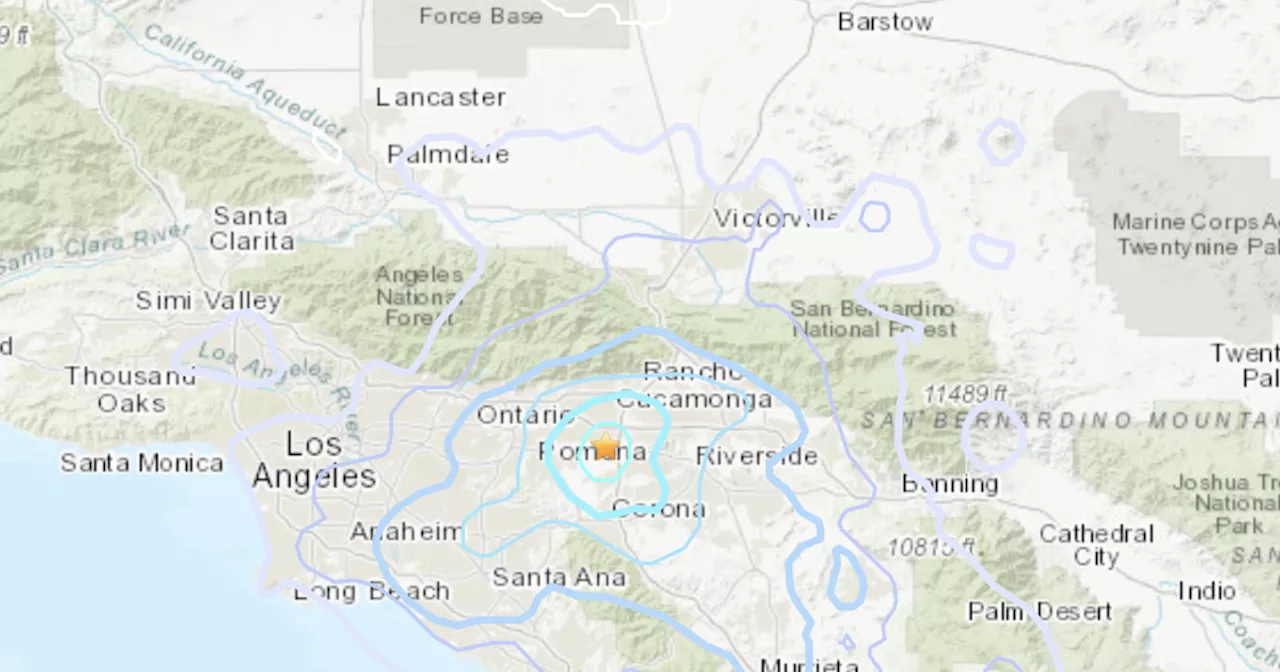 Two earthquakes, centered in Ontario, rattle Southern California