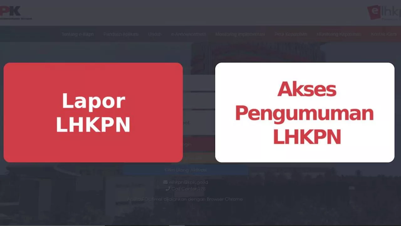 KPK Buka Layanan LHKPN Calon Kepala Daerah pada 7-8 September 2024