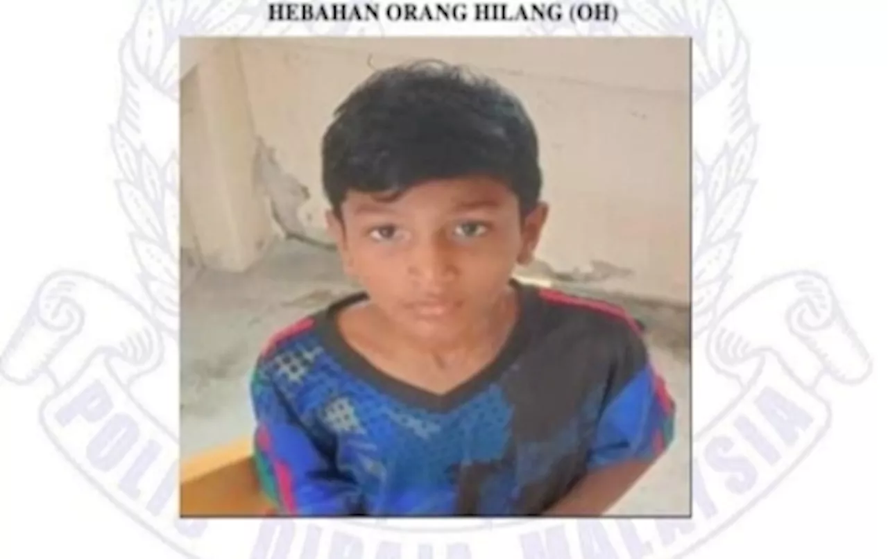 Have you seen this boy? Hulu Selangor cops seek public help to find 10-year-old Mohammed Ahil Sekh Abdul Alim, missing since 8.20pm last night