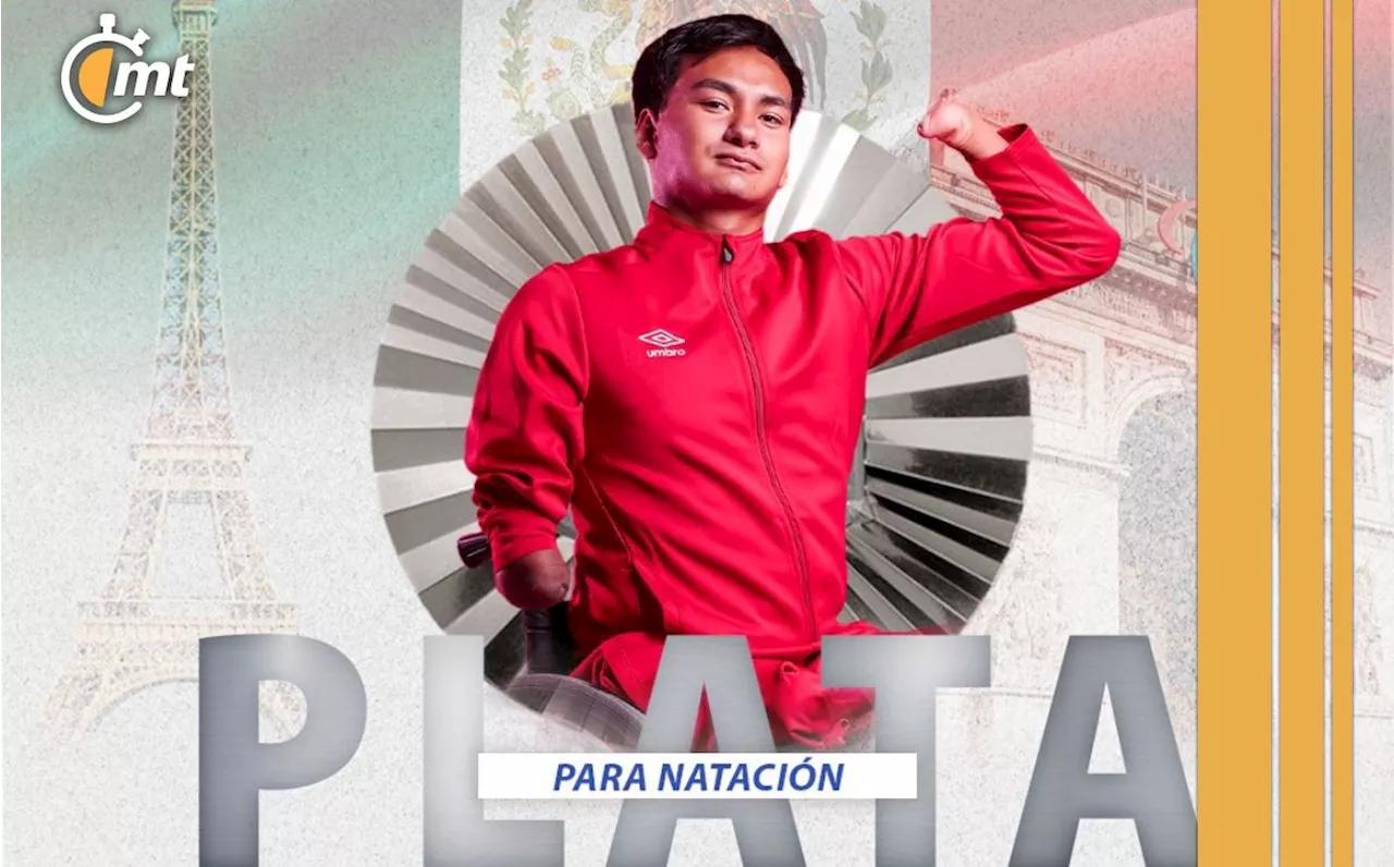 Ángel Camacho gana PLATA en paranatación; es su tercera medalla en Paralímpicos