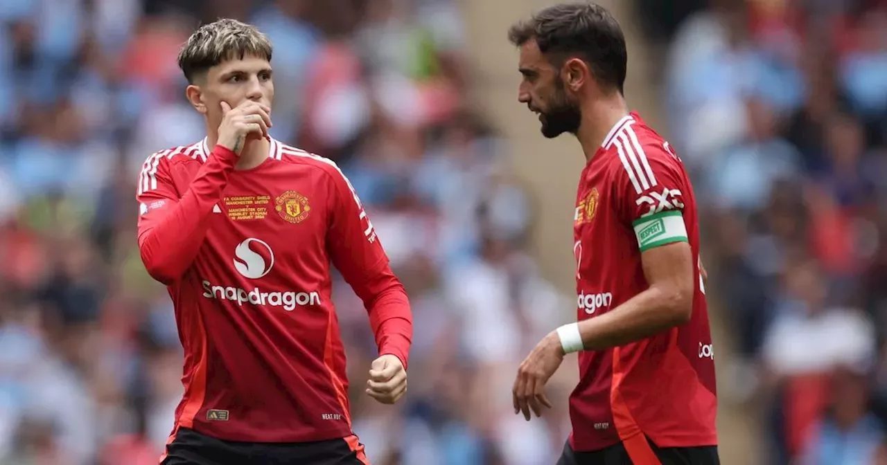 Bruno Fernandes sends Alejandro Garnacho Man United message after eight-year wait