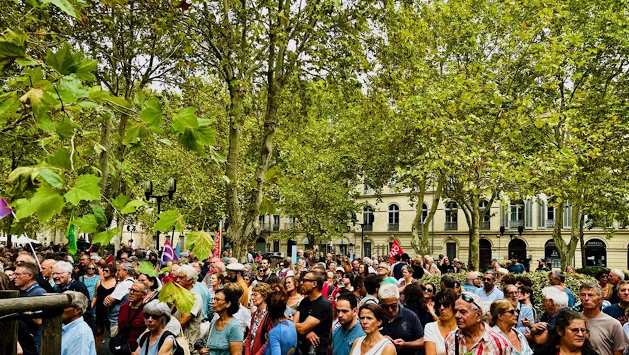 Rassemblement à Nîmes après la nomination de Michel Barnier : mobilisation devant la préfecture du Gard