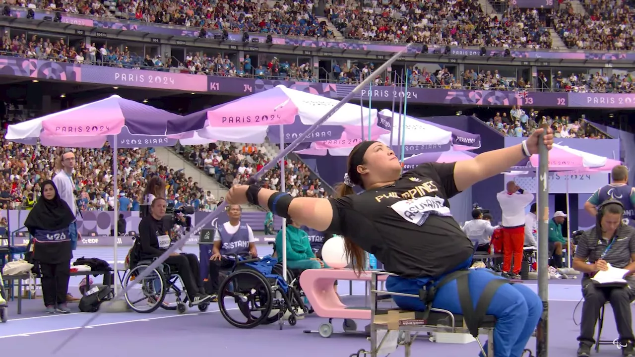 Wheelchair thrower Cendy Asusano to carry PH Flag at Paris Paralympics closing rites