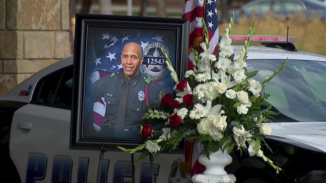 Loved ones pay respect to Dallas officer Darron Burks during weekend visitation and funeral services