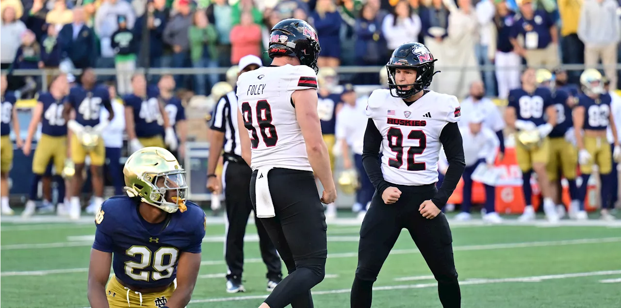 Northern Illinois stuns No. 5 Notre Dame 16-14 with late field goal