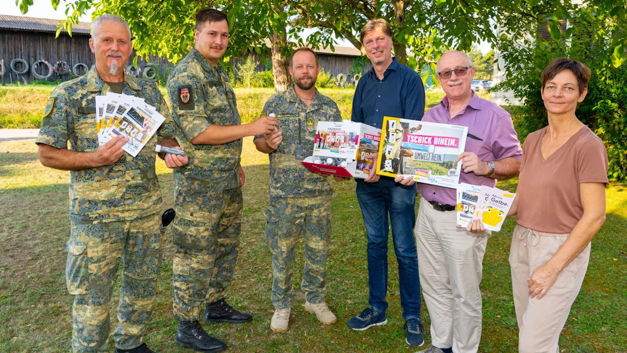 Keine „Tschik-Stummel“ mehr vor der Kaserne in Horn