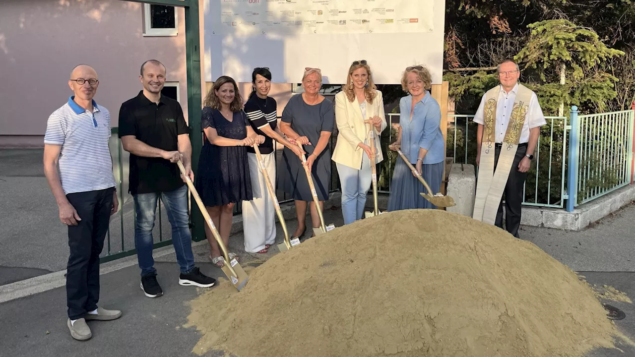 Spatenstich für Kindergartenausbau in Perchtoldsdorf