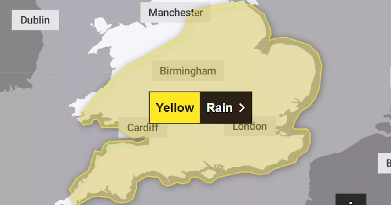 Met Office issues warning with flooding and disruption possible