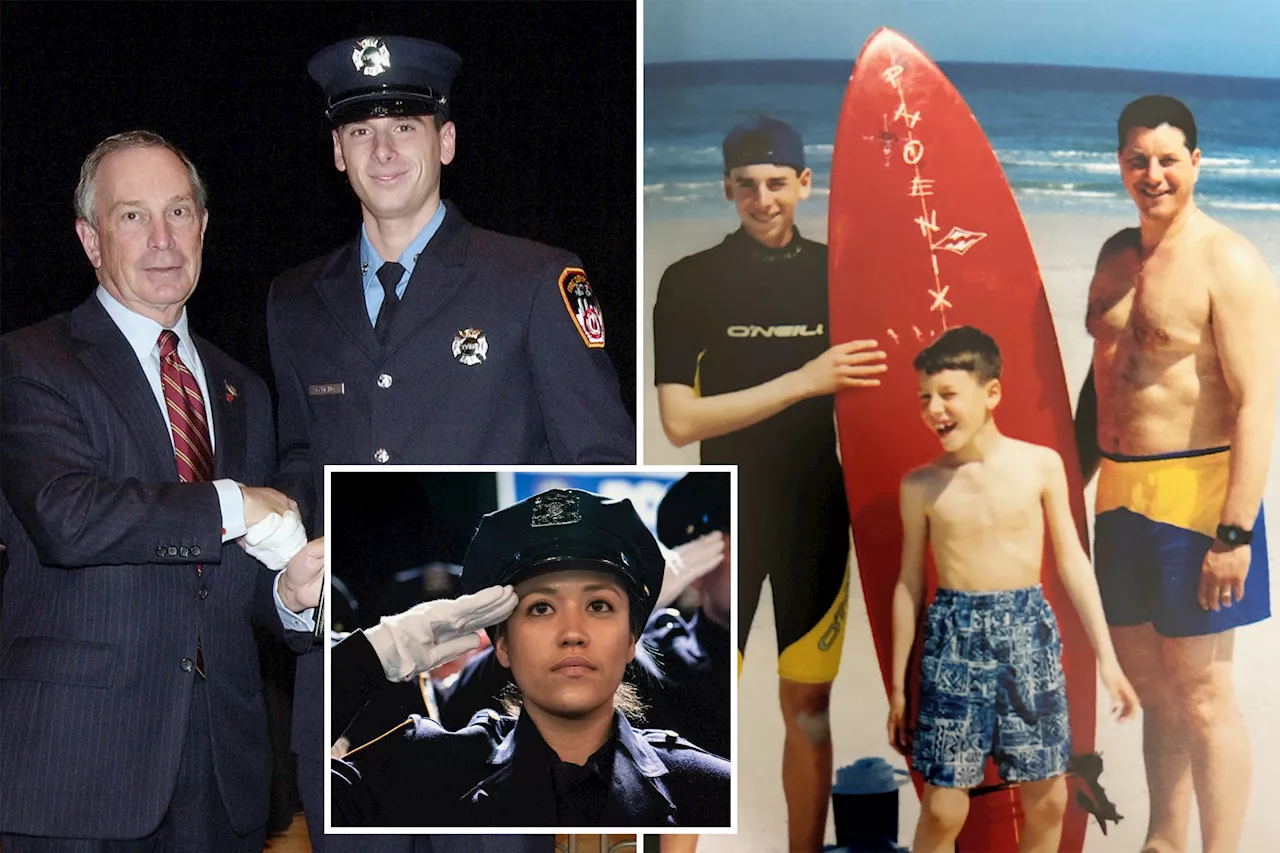 In their footsteps: FDNY and NYPD members follow in the paths of heroic 9/11 dads