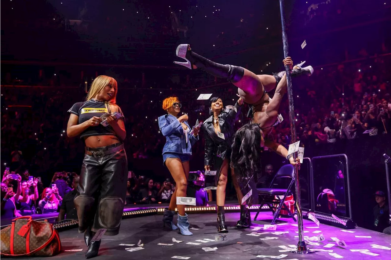 Usher Brings Taraji P. Henson, Victoria Monet to Strip Club at Brooklyn Show