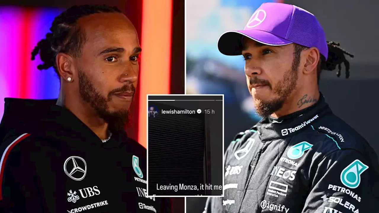 Lewis Hamilton posts emotional social media message ahead of Ferrari move