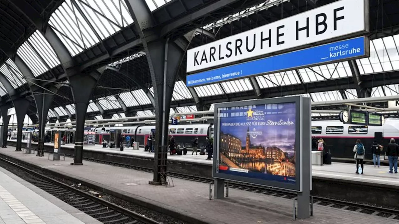 Hauptbahnhof Karlsruhe: Mann mit Messer schwer verletzt: Täter weiter auf der Flucht