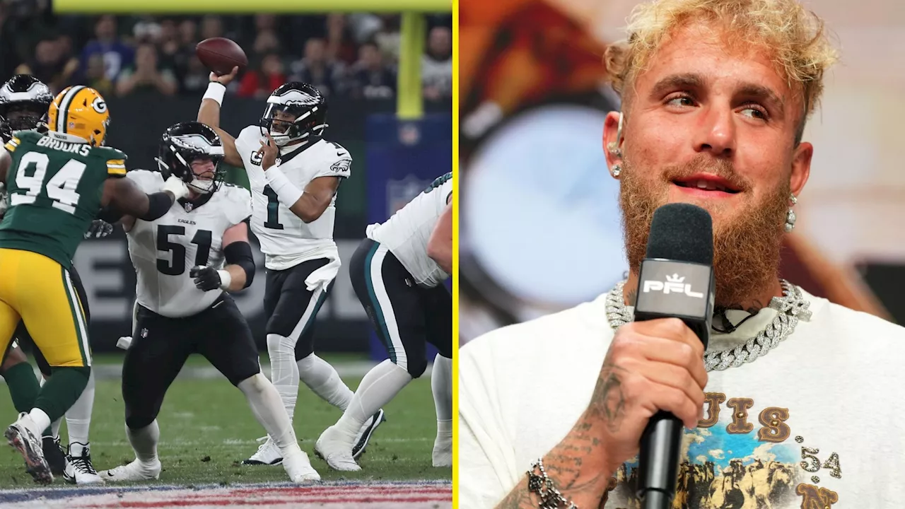 Jake Paul rips into NFL before end of Philadelphia Eagles vs Green Bay Packers first quarter with damning...