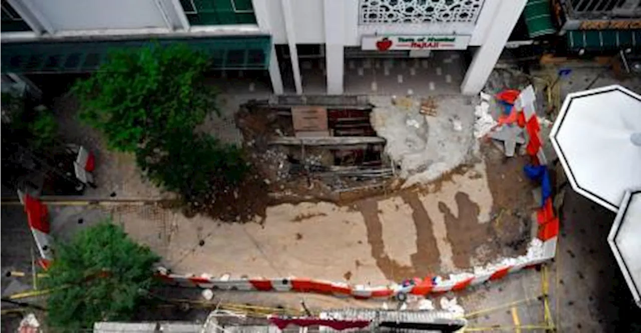 Sinkhole: Insident occurred due to human activities, weather and erosion of subsurface layer