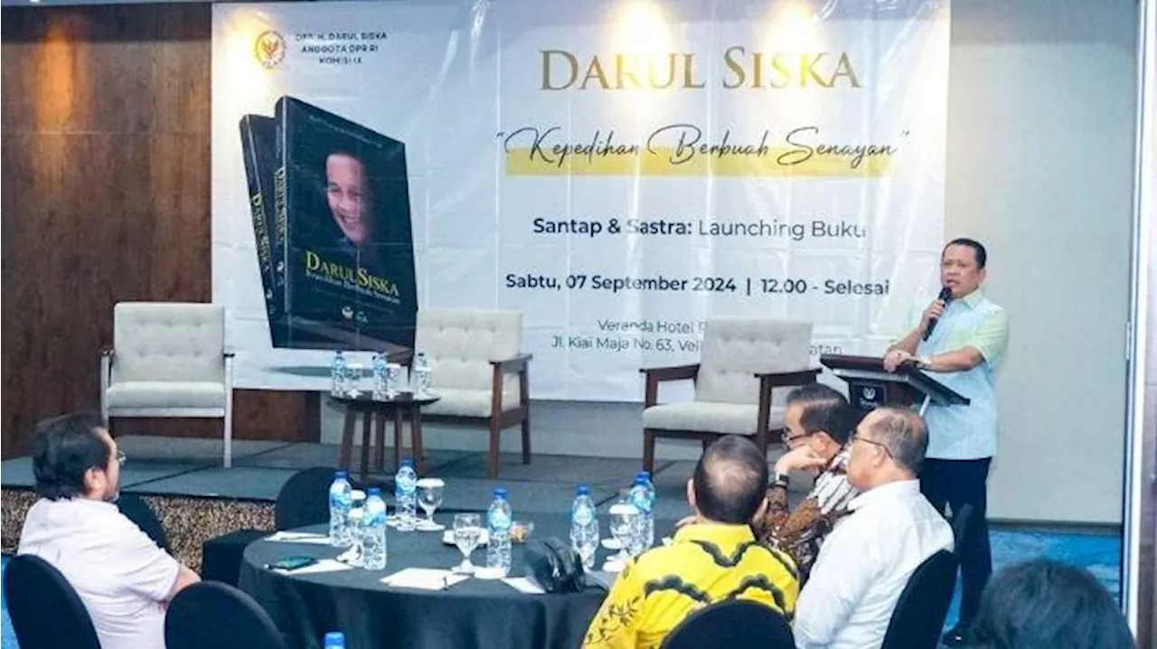 Konsisten dalam Berpolitik, Bamsoet Apresiasi Peluncuran Buku Kepedihan Berubah Senayan Darul Siska