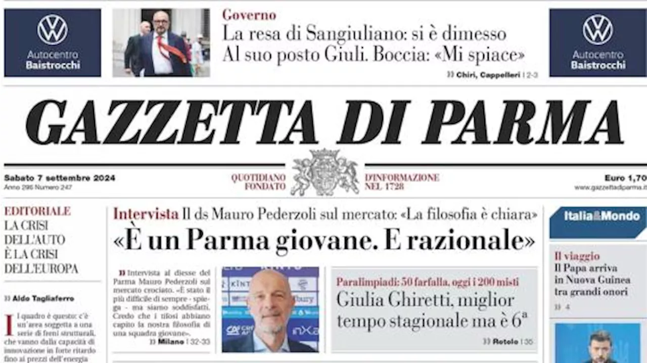 Gazzetta di Parma, parla il ds Pederzoli: 'È un Parma giovane. E razionale'