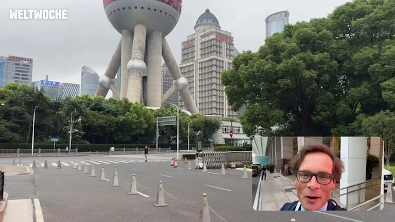 Video: Köppel in Shanghai: Rundgang an der Flusspromenade des Wolkenkratzerviertels